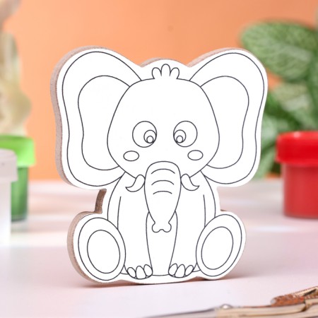 Magnet Coloring "Elephant", reusable, 8x6.5 cm