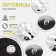 A set of buttons on the leg, d = 25 mm, 5 pcs, the color is silver gloss