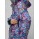 Ski costume is female, size 46, blue color