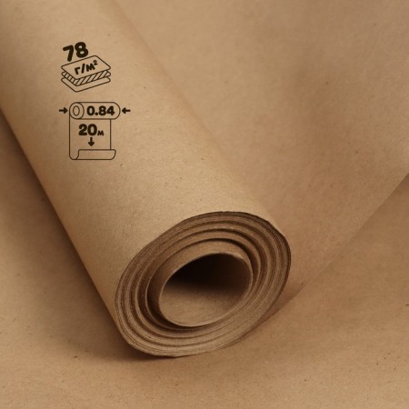 Crafts in the roll 840 mm x 20 m, density 78 g/m2, brand A (communal), calligrata