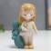 Polystone souvenir "Baby with bubble and cacti" MIX 10x4x6 cm