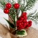 Decor "Winter charm" berries leaves in a bag, 17 cm