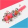 A rattle with bells "Smiley", Mix colors