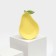 Ceramic “pear” plate, deep, yellow, 20.5 cm, 1 variety, Iran