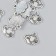 Decor for creativity Metal "Fun Cloud" silver 1.4x1.3 cm