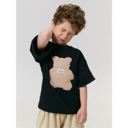 Children's T -shirt Amarobaby Bear, height 110 cm, black color-8