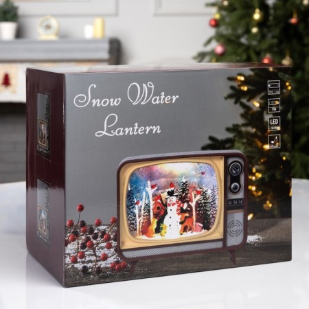 LED figure “New Year's light”, 21x12.1x17.1 cm, music, aah3, USB, glow warm white-9