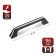 Handle-slop, m/o 96 mm, black color, with a chrome insert