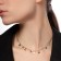 Choker "crescent" phases of the moon, colored in silver, 35 cm