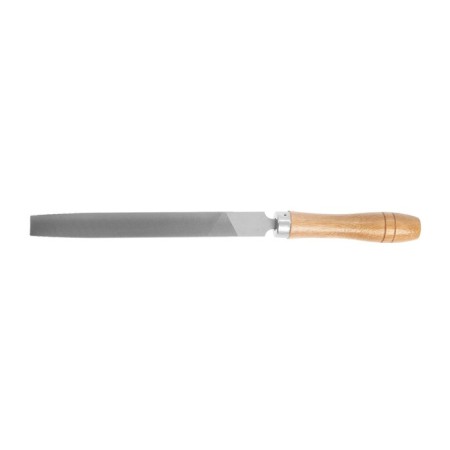 Tundra file, flat, steel U10, wooden handle, No. 2, 150 mm-1