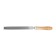 Tundra file, flat, steel U10, wooden handle, No. 2, 150 mm