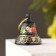 Valdai bell "No. 1. Berries", painted, with an ear, d = 30 mm
