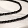 Beads on threads ball No. 3 faceted “spinel”, black color, 37.5 cm