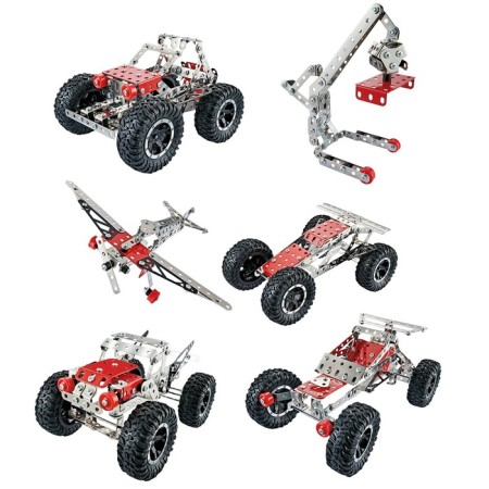 Metal designer "Transport", 6 assembly options, 288 parts-2