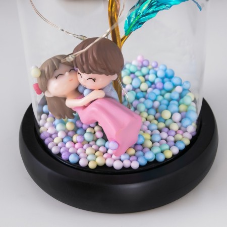 Nightlight "Fighting couple" LED from batteries 3haaa 11x11x21.5 cm Risalux-5