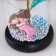 Nightlight "Fighting couple" LED from batteries 3haaa 11x11x21.5 cm Risalux