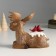Souvenir Polystone "Losik color of cinnamon with red birds on the back" 11x16.5x16 cm