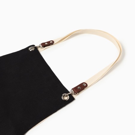 Apron Ethel Minimalist Design 60x70 cm, Dark, Lenon 45%, cotton 55% 395 g/m2-4