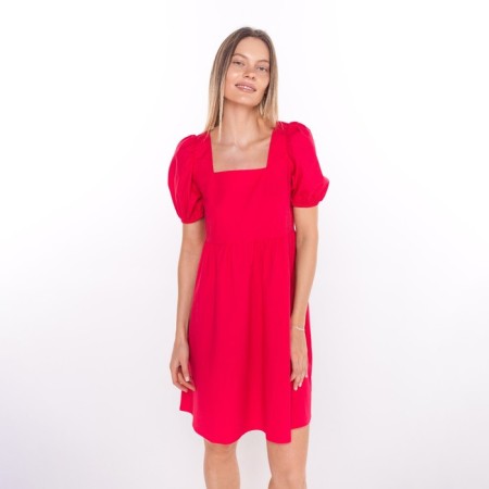 Women's dress, bright pink color, size 42-1