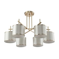 Crystal Lux chandelier, sergio 2901/306, E14, 6x60 W, 49x77x77 cm, gold color