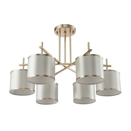 Crystal Lux chandelier, sergio 2901/306, E14, 6x60 W, 49x77x77 cm, gold color