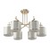 Crystal Lux chandelier, sergio 2901/306, E14, 6x60 W, 49x77x77 cm, gold color