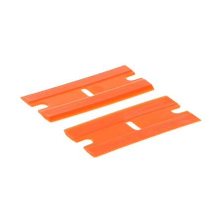 Blade for a scraper 18 × 39 mm, shift, plastic, orange, set 100 pcs-2