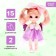 Doll "Sweet Frame" with hairpins, purple