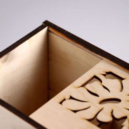 Box for wine with daisies 38*11*11 cm-5
