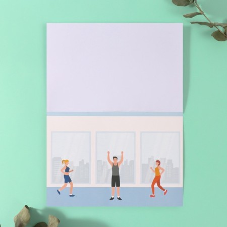 Stickers in the book "Sport" + 3 backgrounds 20.7x14.2 cm-11