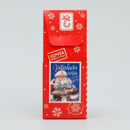 Folding box "New Year's Post", 6 x 14.5 x 3.5 cm, New Year-3