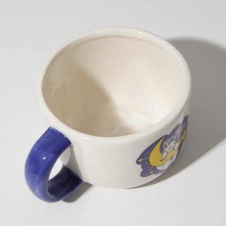Ceramic mug with a “dream” lid, 350 ml, white color-4