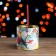 Gift box, tube "Bullfinchi with mountain ash" 120 x 120 mm (100 mm intra -height)