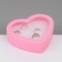 Organizer for jewelry "Casket Heart" 24 places, plastic, 12 × 9.5 × 3 cm, pink color