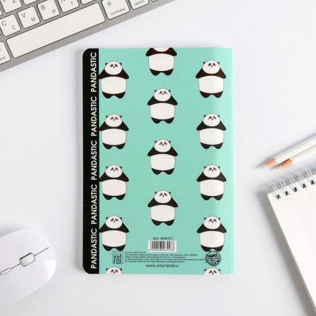 Блокнот софт-тач Panda, А5, 48 листов-4