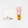 Postcard-Mini "Happiness on the nose", Deer, 7 x 7 cm, New Year