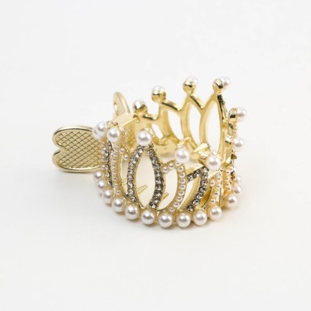Hair clamp with rhinestones "Queen", 3.5 x 4.5 x 3 cm-3