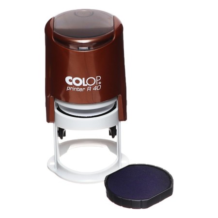 Equipment for round printing automatic Colop Printer R40, diameter 41.5 mm, with a lid, bronze housing-2