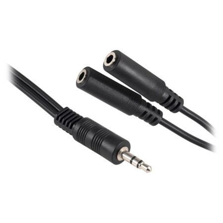 Adapter Audio BURO-BU-2XJACK-JACK 2XJACK 3.5 (F)/Jack 3.5 (M) 0.2m. black-4