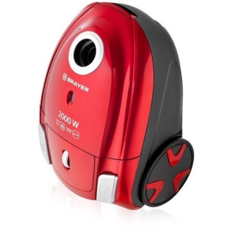 Vacuum cleaner Brayer BR4221, 2000/380 W, dry cleaning, 2.5 l, black and red-3