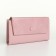 Women's wallet on magnets, pink color