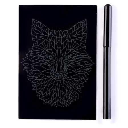Small engraving "Beautiful fox"-2