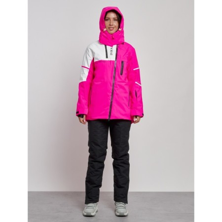 Ski costume is women's winter, size 48, pink color-7
