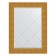 Mirror with engraving in the baguette frame, gold coinage 90 mm, 66x89 cm