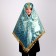 Carnival set: scarf, kokoshnik, gold on blue