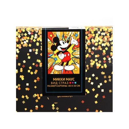 Diamond embroidery full filling "Mickey Mouse" Pop Art, on the frame, 40*50 cm-6