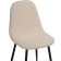 Metal frame chair Lilu Metal/Builder fabric, black/beige 45x52x86 cm