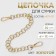 A chain for a bag, with carbines, metal, d = 12 mm, 30 cm, gold color