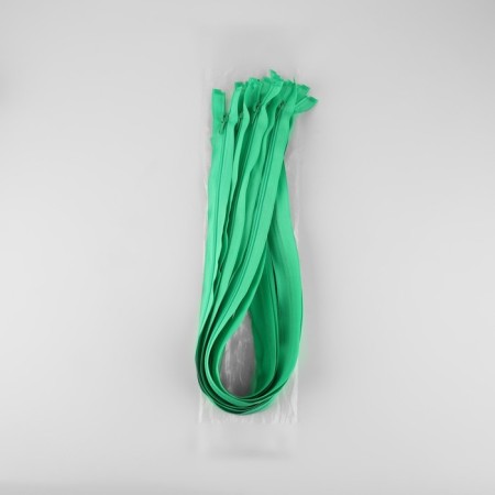 Lightning "Spiral", No. 5, detachable, automatic lock, 70 cm, green color-2