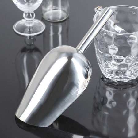 Stainless steel for ice and bulk products, 27 × 12 × 5.5 cm, chrome color-1